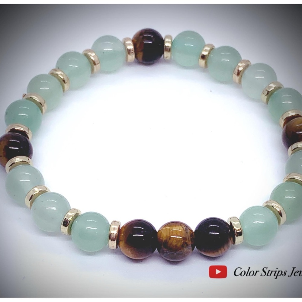 Green Aventurine & Tiger's Eye 'Optimism'